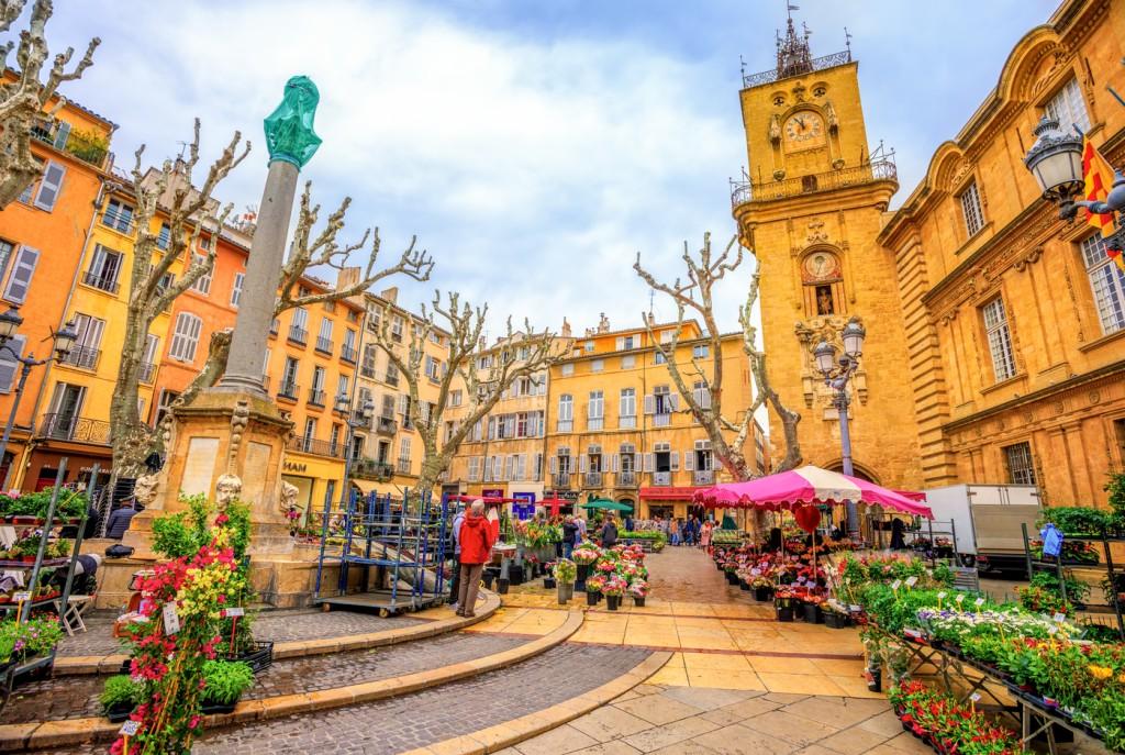 Flower Market in Aix-en-Provence